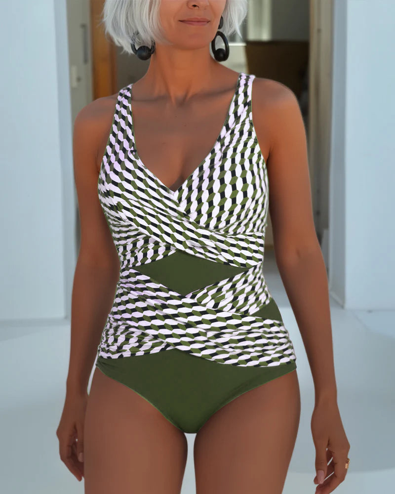 Cacao | Preklopni tankini s izrezom
