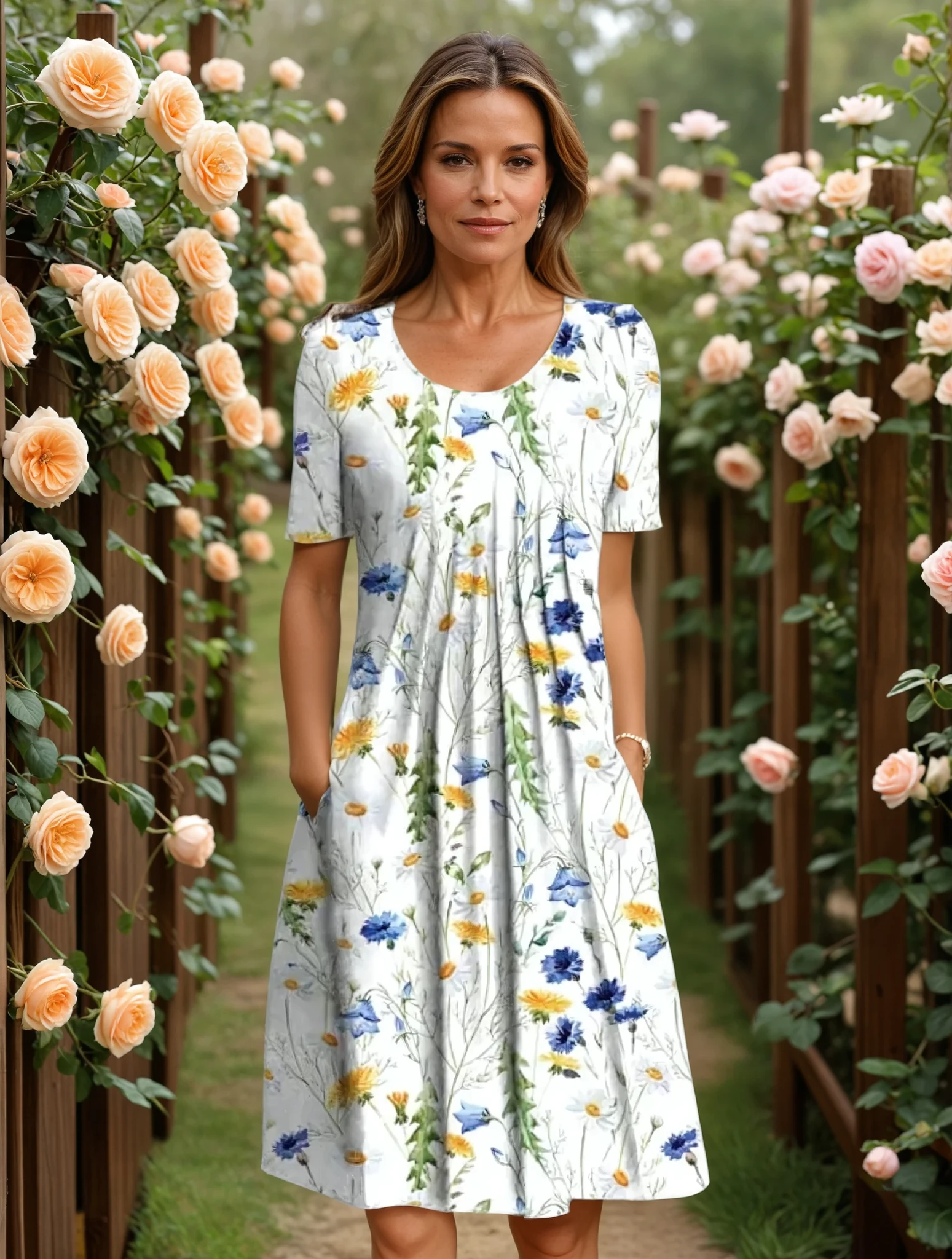 Marianne - Elegantna ljetna cvjetna haljina