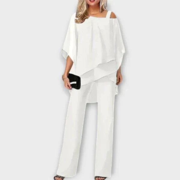 Celeste | Elegantan Komplet od Chiffon Kombinezona