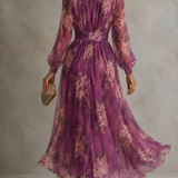 Rosalia - Elegantna maxi haljina sa cvetnim uzorkom