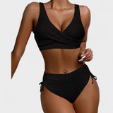 Helena - Bikinij s visokom strukom i preklopnim topom