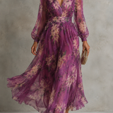 Rosalia - Elegantna maxi haljina sa cvetnim uzorkom