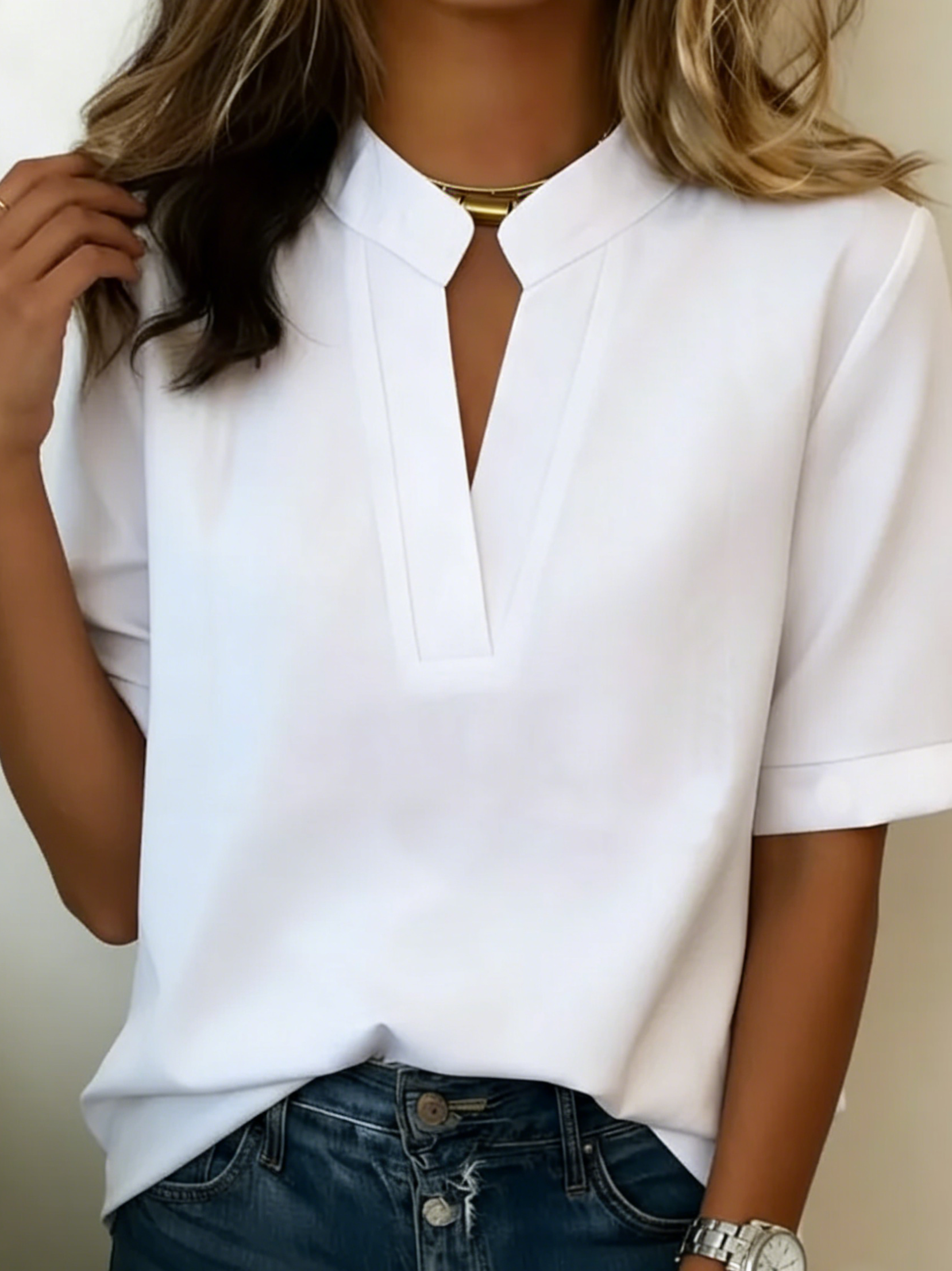Élise - Elegantna bluza s profinjenim ovratnikom