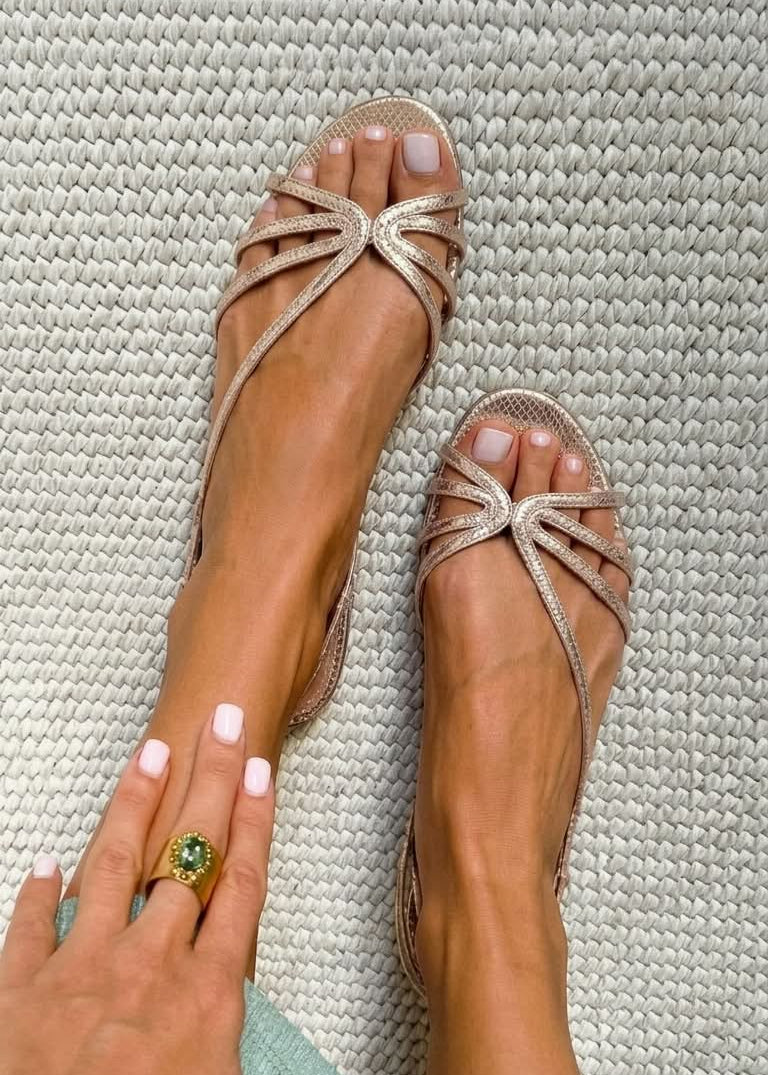Camille™ | Zlatne Sandale, Ljetna Elegancija