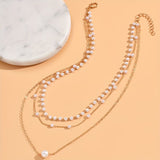 Trinity Pearl Layer set ogrlica