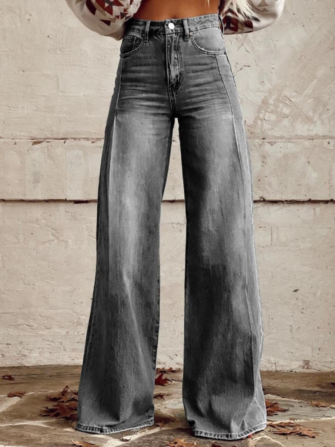 Lucia - Elegantne Široke Pantalone
