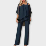 Celeste | Elegantni Chiffon Kombinezon