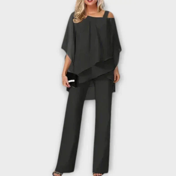 Celeste | Elegantan Komplet od Chiffon Kombinezona