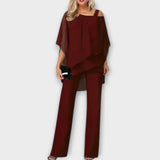 Celeste | Elegantan Komplet od Chiffon Kombinezona