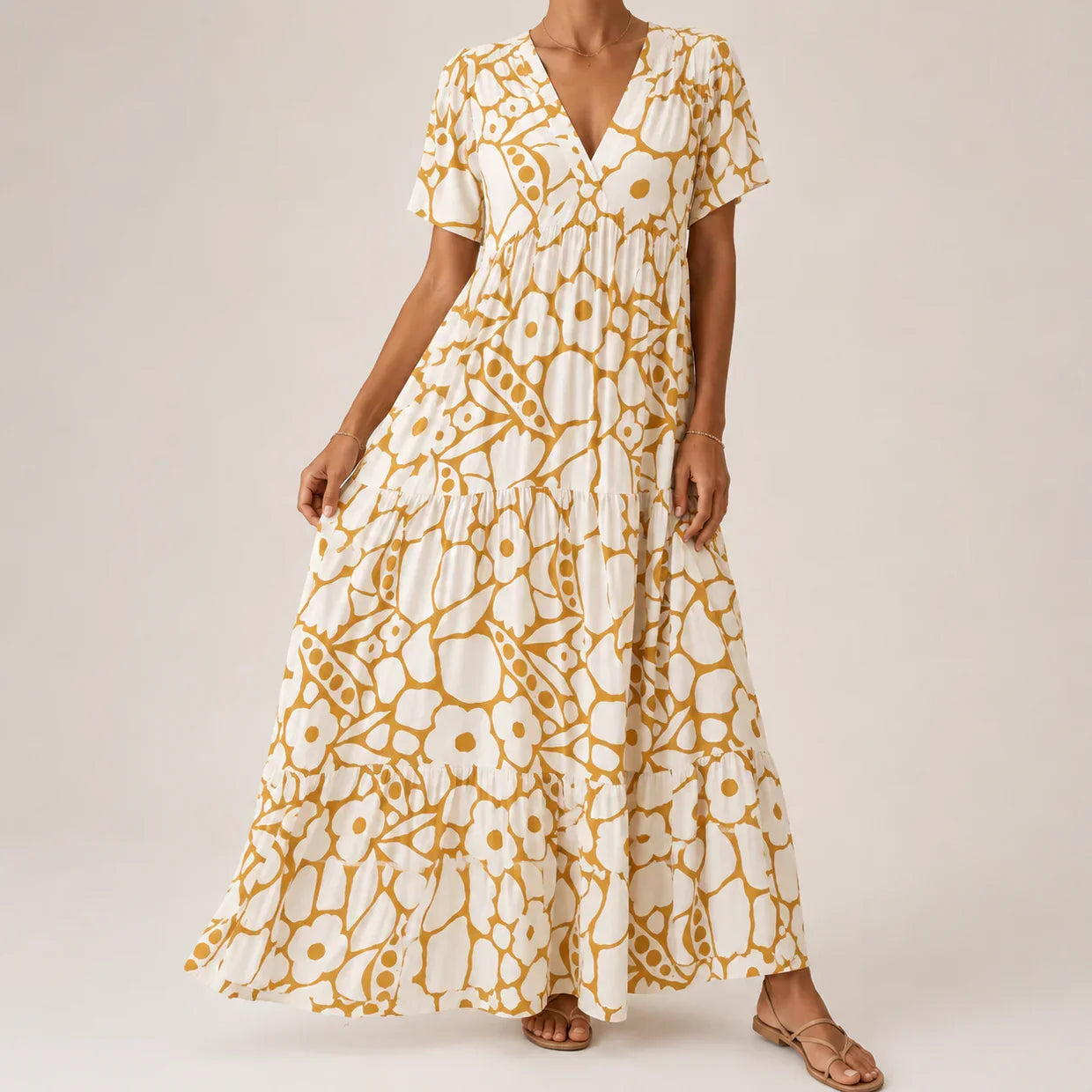 Isa — Boho midi haljina za žene
