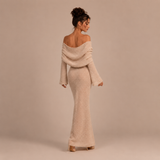 Sofija - Kratka Haljina Off-Shoulder s Teksturom