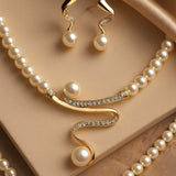 Elegantan Set Nakit s Bisernim Ogrlicama