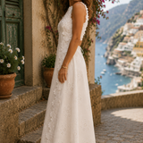 Della | Elegantna Maxi Haljina S Vezenjem