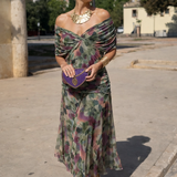 Olivia - Elegantna duga svečana haljina sa V-izrezom