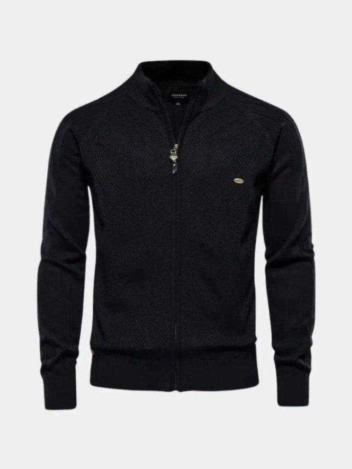 Jacquard™ | Cardigan pleten sa rajsferšlusom