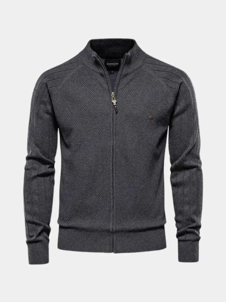 Jacquard™ | Cardigan pleten sa rajsferšlusom