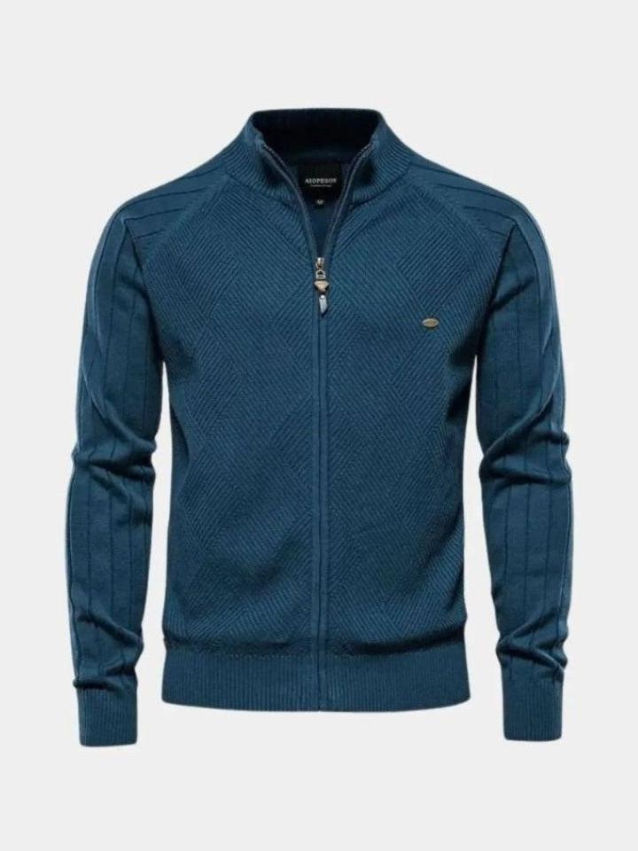Jacquard™ | Cardigan pleten sa rajsferšlusom