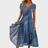 Isha | Elegantan Midi Haljina sa V Izrezom
