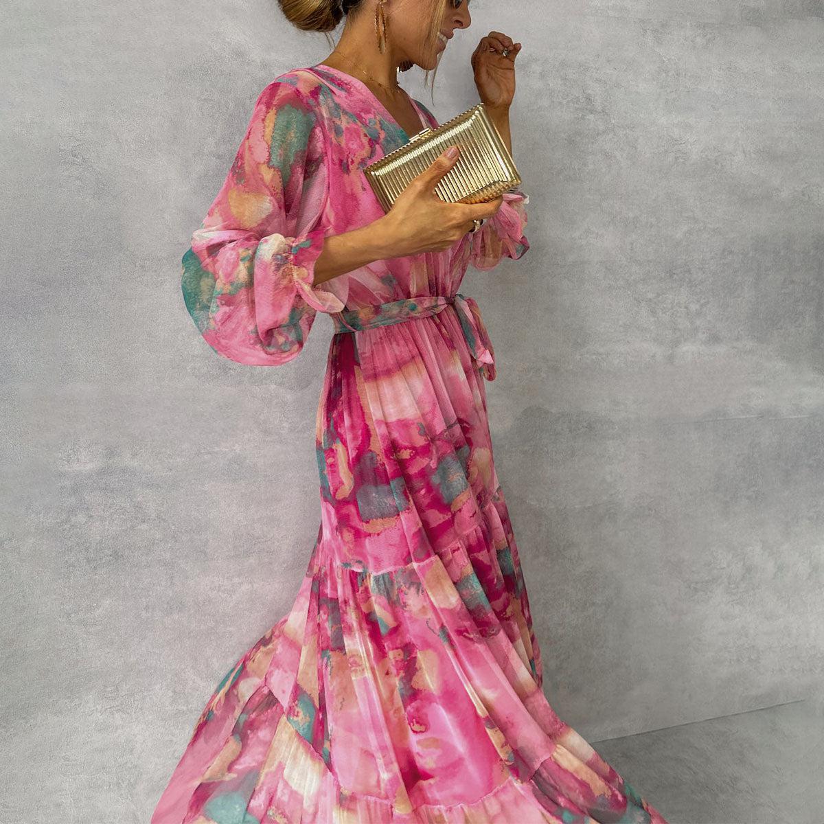 Hazel | Haljina na preklop s cvjetnim uzorkom