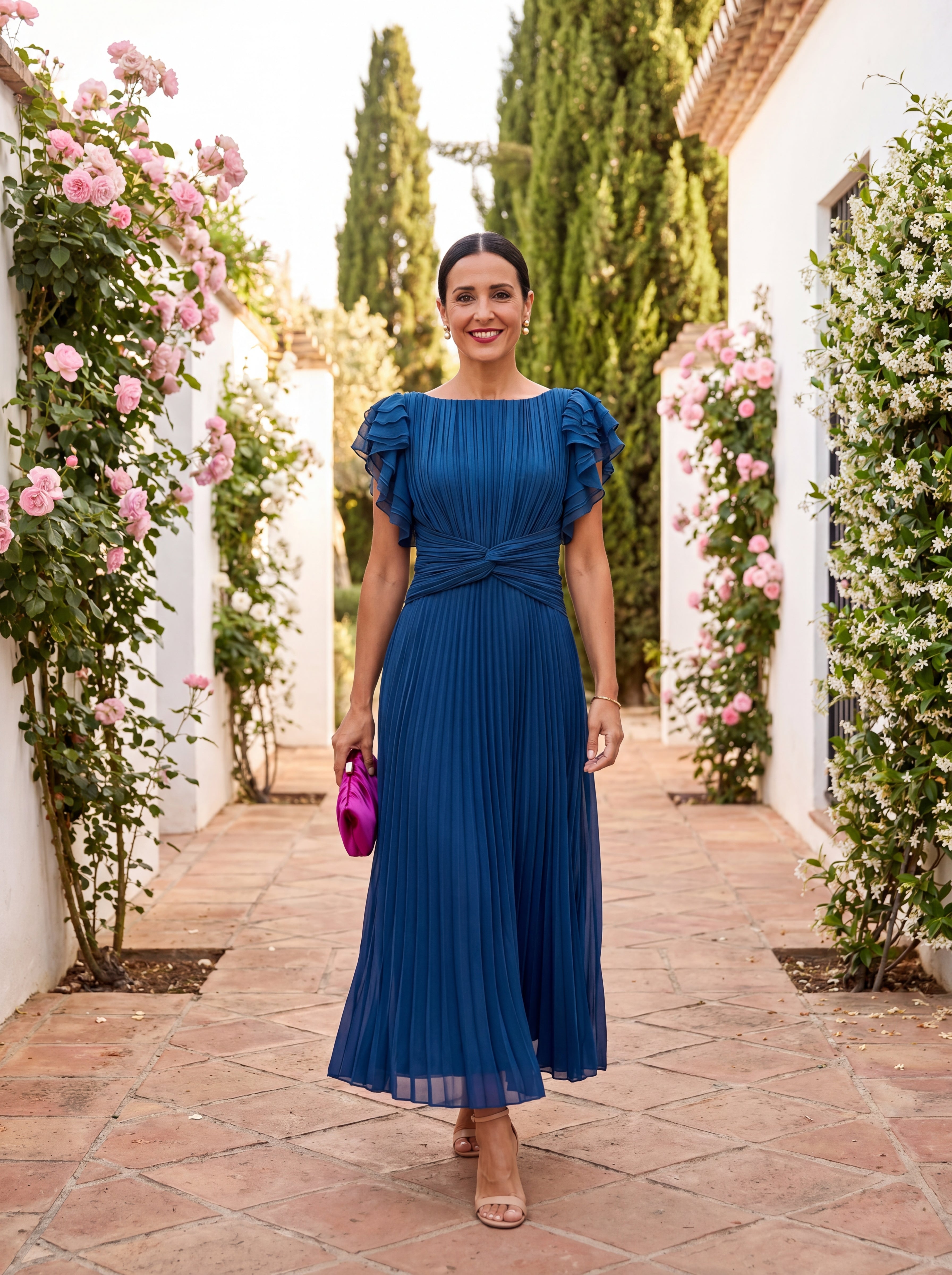 Valentina - Maxi haljina sa plisiranim detaljima za posebne prilike