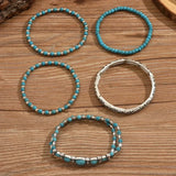 Mirella™ - Kolekcija Boho Narukvica s Tirkiznim Perlama