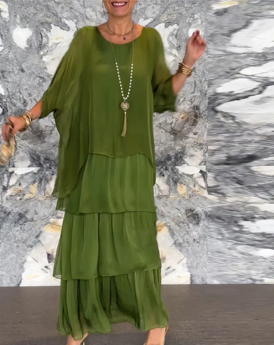 Lucille - Elegantna lepršava maxi haljina