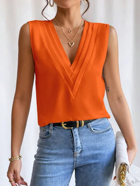 Anna - Elegantna bluza bez rukava