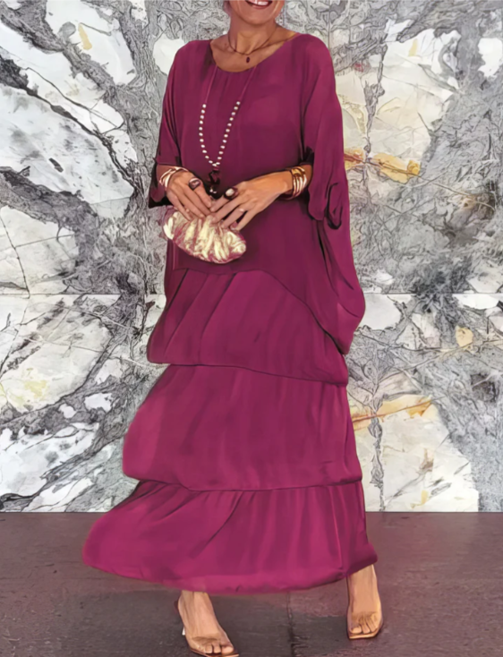 Lucille - Elegantna lepršava maxi haljina