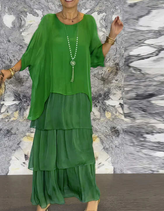 Lucille - Elegantna lepršava maxi haljina
