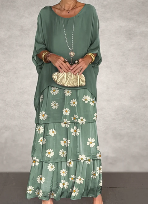 Lucille - Elegantna lepršava maxi haljina