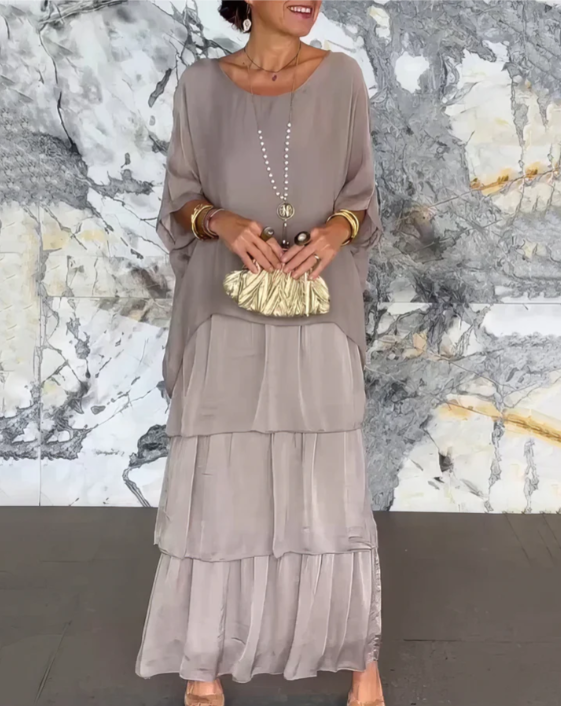 Lucille - Elegantna lepršava maxi haljina