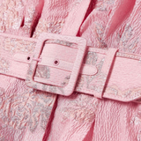 Beatrice™ | Roze haljina sa puff rukavima