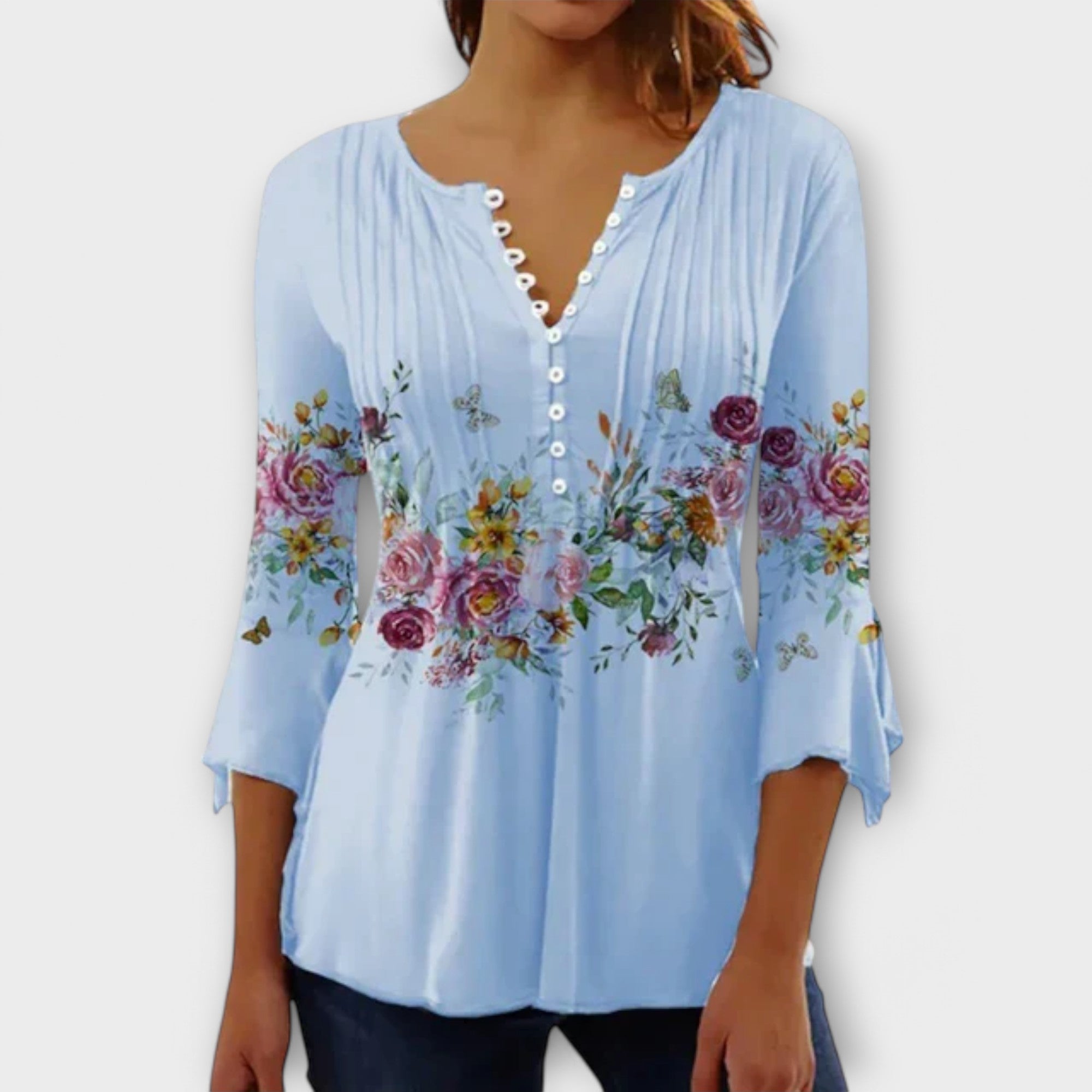 Juliane – Bluza sa V izrezom i Trećim rukavima