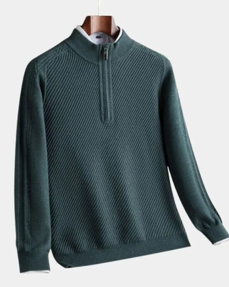 Vilhelm™ | Osnovni Pulover sa Polu-Zipom