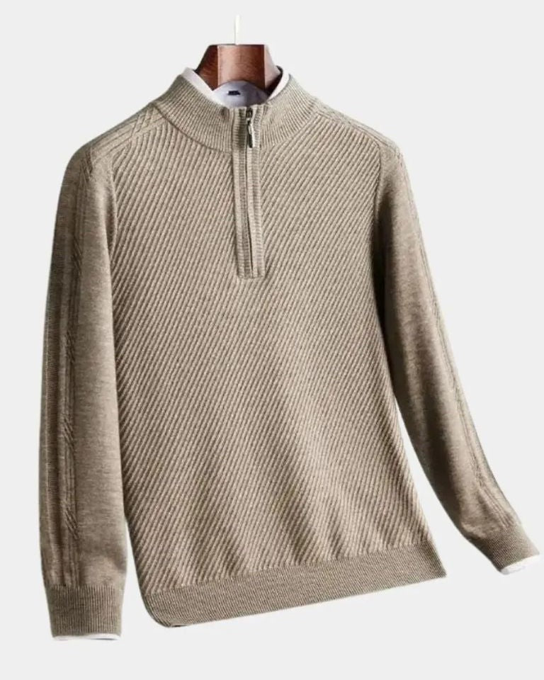 Vilhelm™ | Osnovni Pulover sa Polu-Zipom