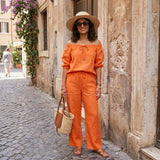 Madalena - Set od Fluidnog Lanenog Materijala