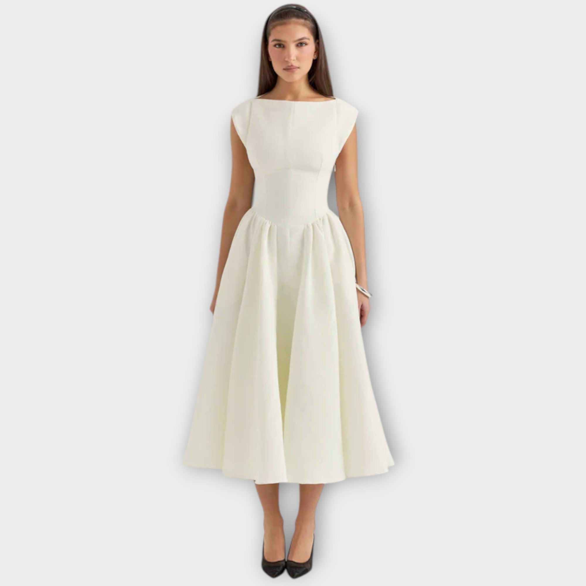 Victoria - Elegantna Midi Haljina