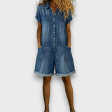 Joan | Vintage kratke hlače s denims efektom