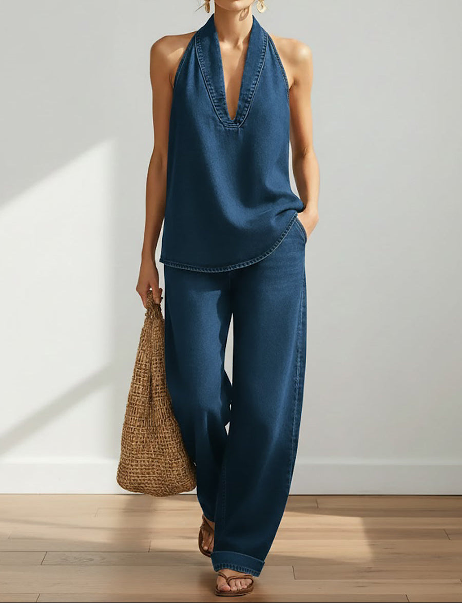 Ivy | Set Gemellare Denim Efekt Vintage Peršani