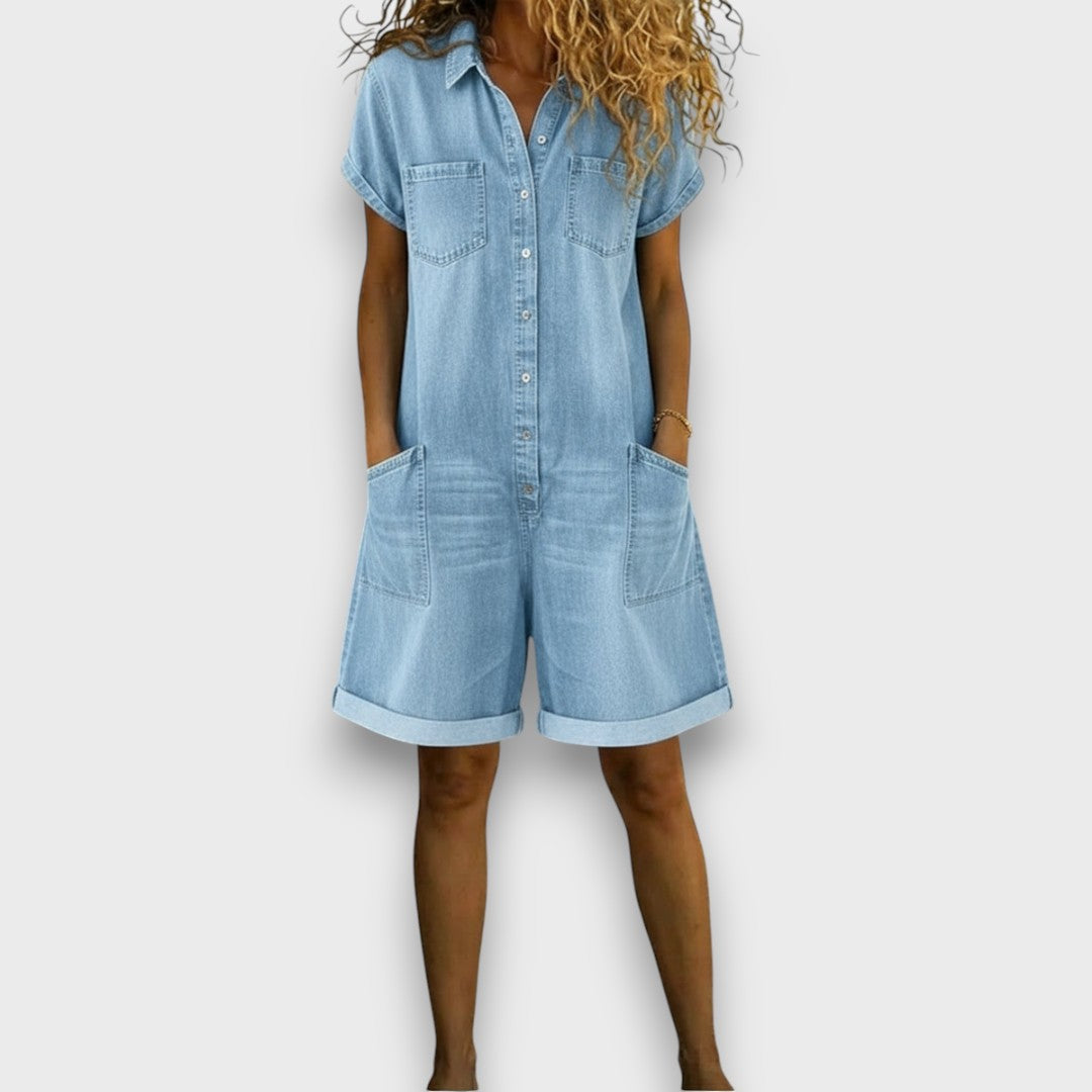Joan | Vintage kratke hlače s denims efektom