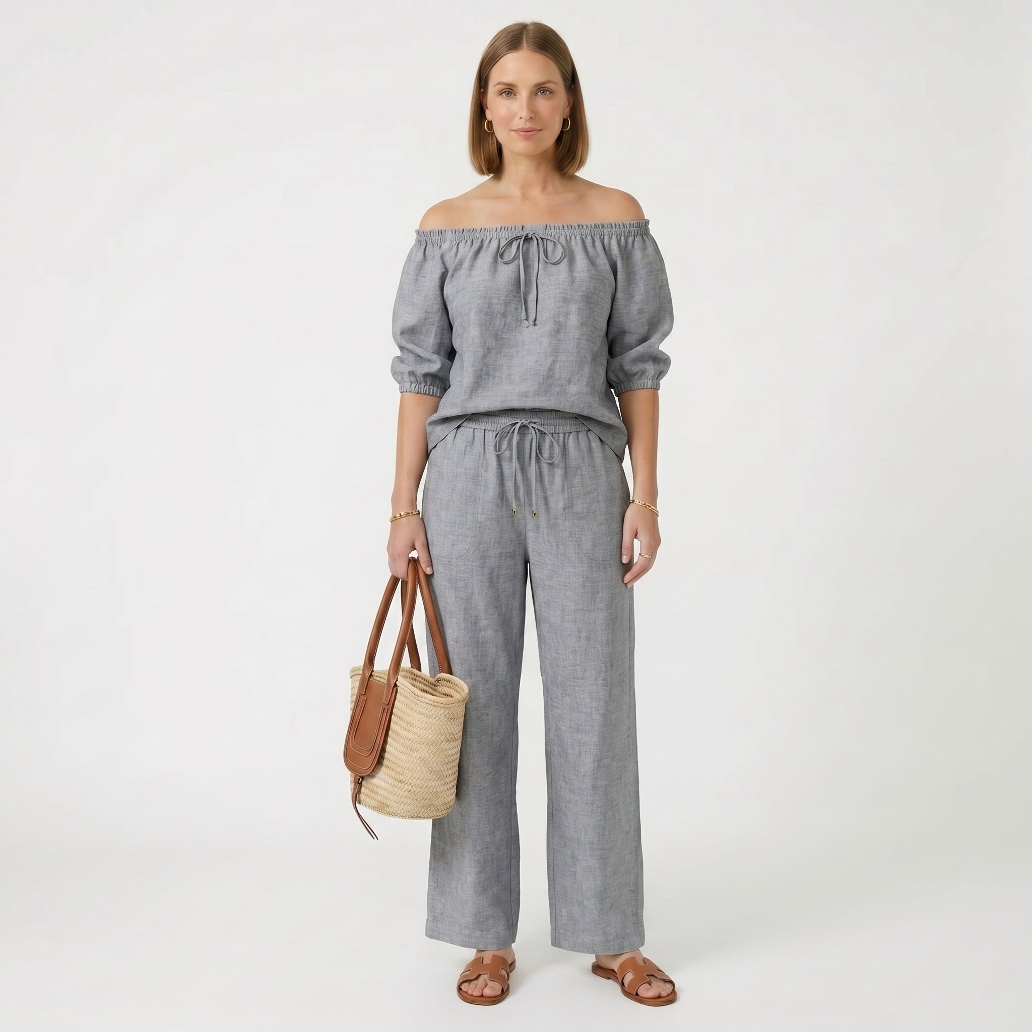 Madalena - Set od Fluidnog Lanenog Materijala
