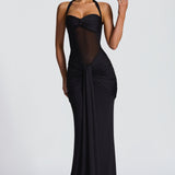 Haljina Vasiliki™ - Zanosna Elegancija s Drape Efektom