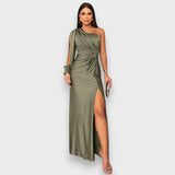 Zarra | Elegantna Maxi Haljina sa Jednim Rame