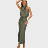 Benthe | Midi Haljina sa Off-the-Shoulder Dizajnom